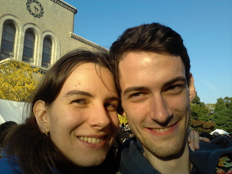Martina and I in front of the Economics building